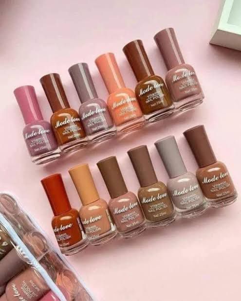 Pack of 12 Nude Nail Paint – Long-Lasting Nail Polish Set