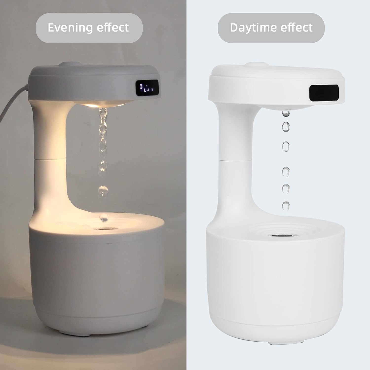 Antigravity Ultrasonic Humidifier with LED Light
