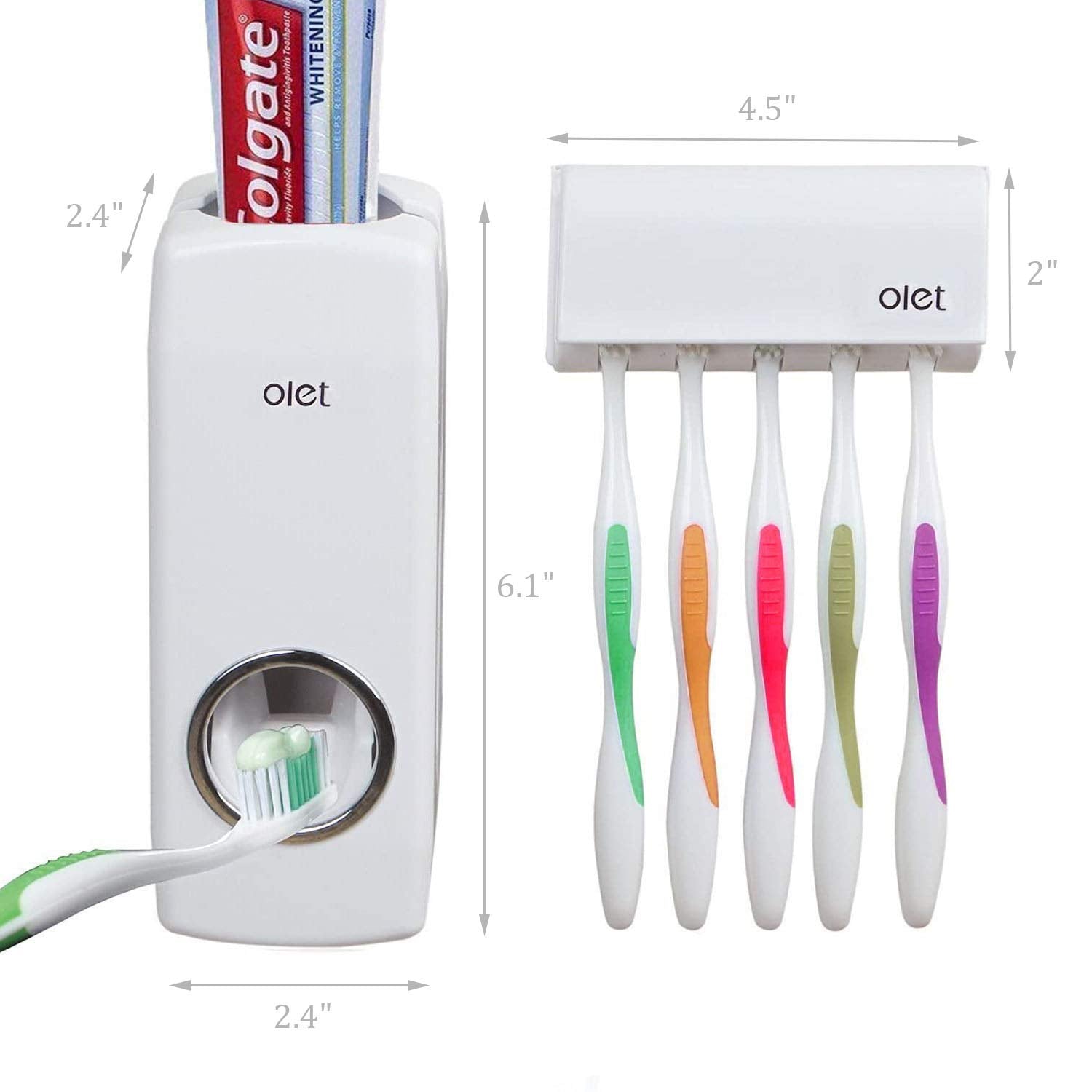 Automatic Toothpaste Dispenser & Holder Set
