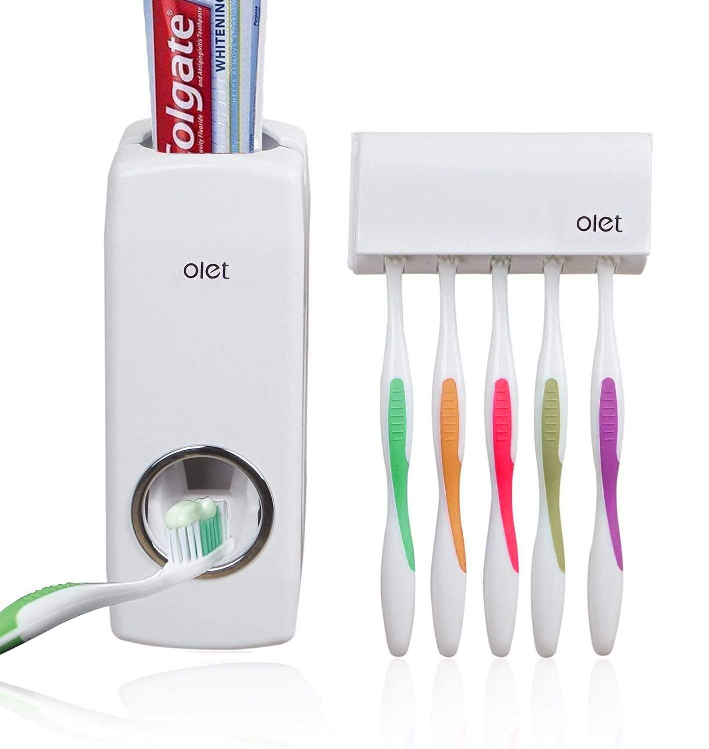Automatic Toothpaste Dispenser & Holder Set