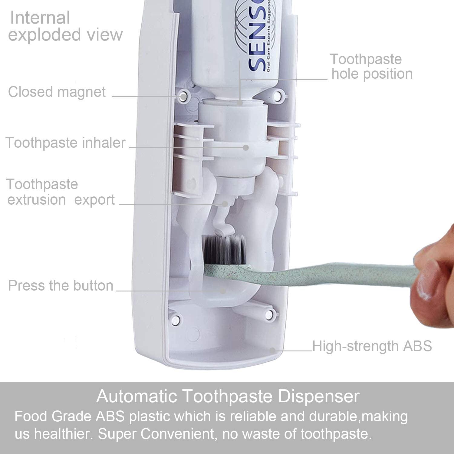 Automatic Toothpaste Dispenser & Holder Set