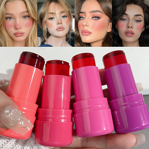 Jelly Blush Lips & Cheeks Tint – Dewy Flush for Face and Lips