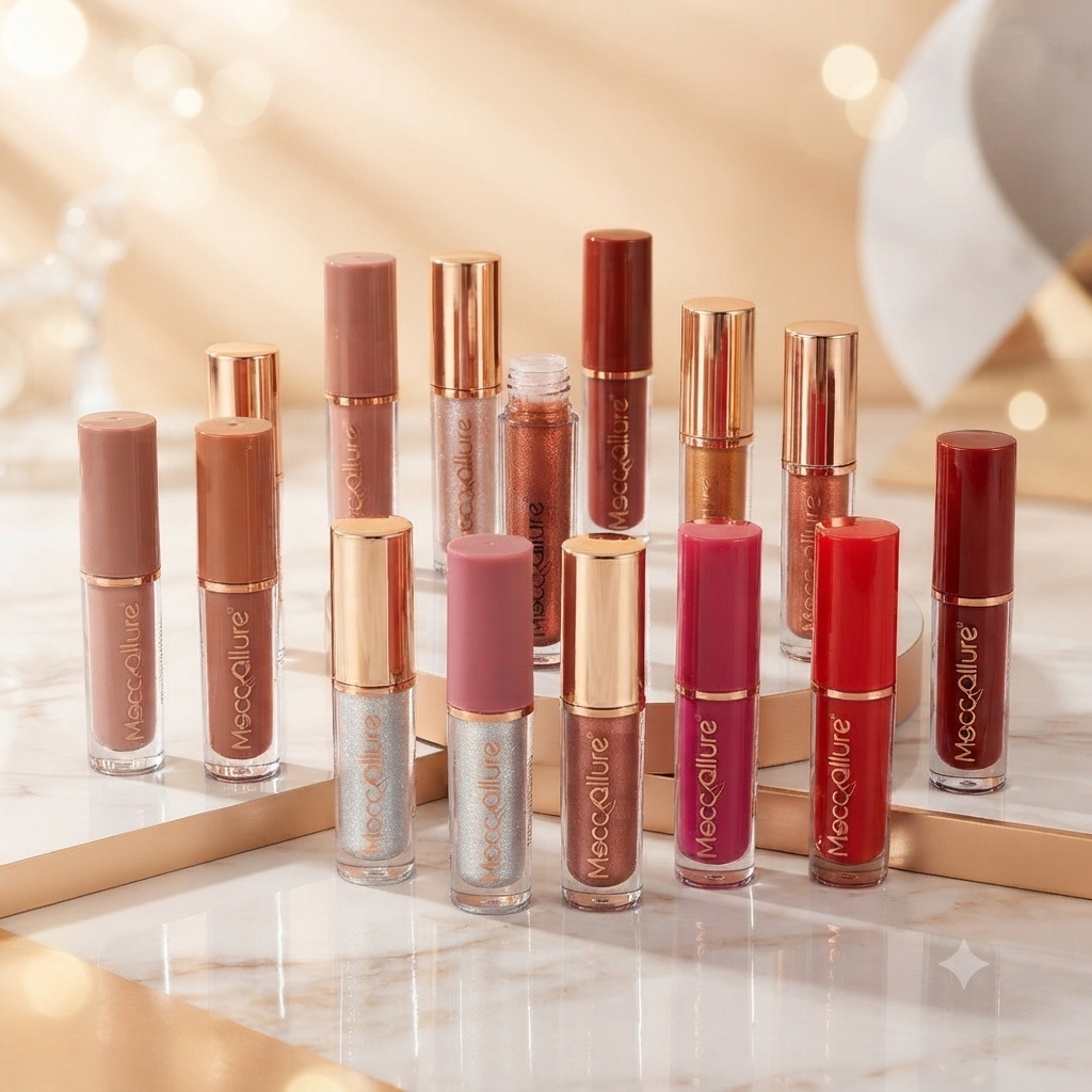Mocallure 12-Pc Matte Lip Gloss Kit – Waterproof & Long Lasting