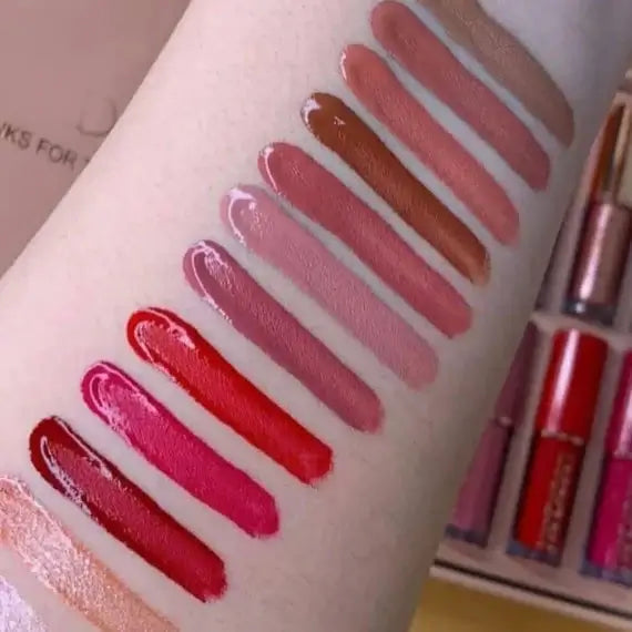 Mocallure 12-Pc Matte Lip Gloss Kit – Waterproof & Long Lasting