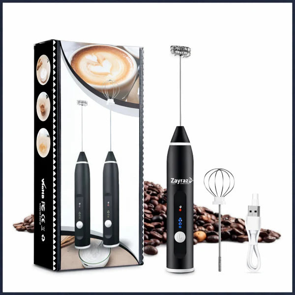 Coffee beater - 2 in 1 high quality electric coffee beater and grinder rechargeable