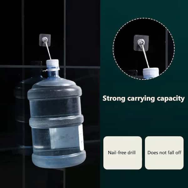 Pack of 4 | Heavy Duty Adhesive Screw Hooks